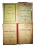 [WHO DIED FROM WHICH DISEASE IN OTTOMAN ISTANBUL? / THE FIRST DATA OF THE DEATHS IN THE CITY] Statistique de la mortalite dans la ville de Constantinople et la banlieue & du department de Constantinople. 4 volumes