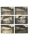 [PHOTOGRAPHY / THE BRITISH OCCUPATION OF TURKEY] Six original gelatine silver photos of the Kemalists executed by the occupying British firing squad in August 1920 in Izmit Shipyard, taken by the first Armenian photographer of Izmit