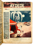 [RARE COMPLETE RUN OF SATIRIC MAGAZINE IN ALL PRE & AFTER REPUBLICAN PERIODS] آى دده / Aydede: Pazartesi ve Çarsamba günleri nesrolunur mizah gazetesi. [i.e., Man-in-the-moon: Ottoman satyrical newspaper published twice a week]. 215 ISSUES COMPLETE SET