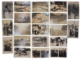 [PHOTOGRAPHY / THE SECOND SINO-JAPANESE WAR] A loose photograph collection, seventeen silver gelatines and three postcards documenting mass and individual deaths, executions and torture during the Second Sino-Japanese War (1935-1945)