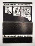 [ONE OF THE EARLIEST ANARCHIST PERIODICALS IN TURKEY / COUNTERCULTURE / ECOLOGY] Kara sanat… seçkisi [i.e., Black art… A selection]. Nos. 1-2 [COMPLETE RUN]. Cover design by Kemal Aratan