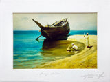 [DUBAI / LANDSCAPES] Four landscapes from Dubai: Young sailor, Scenery with ship, Farm in mountains, Old Dubai creek