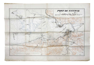 [MANUSCRIPT MAPS / IMPORTANT LEVANTINE PORT CITIES] Port de Smyrne [i.e., The Port of Smyrna] = Izmir Körfezi’nin iskandil haritasidir, 1909-1913.