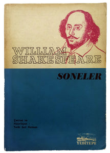 [FIRST SONNETS OF SHAKESPEARE IN TURKISH IN A BOOK FORM] Soneler. [i.e. Sonnets]. Cover design by Agop Arad. Translated by Talât Sait Halman.