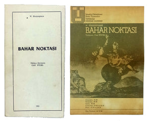 [INTERESTING FREE TRANSLATION OF THE MIDSUMMER NIGHT'S DREAM] Bahar noktasi. [i.e. The midsummer night's dream]. + Leaflet of play titled "Bahar noktasi" in IBB Theaters. Translated by Can Yücel.