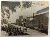 [ITALY / COLONIES / THE DODECANESE] Three large gelatin silver photographs of Italian Rhodes showing the parade on the birthday of the Italian king