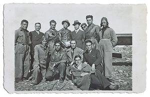 [FIRST FEMALE TURKISH PARACHUTIST] Original photograph of Yildiz Eruçman