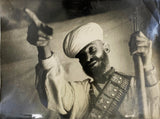 [MOST-MARRIED MAN FROM YEMEN] Original press photo with the stamp of Associated Press Ltd. of London, of soldier-poet to the court of Yemen, Al-Qadi al-Hahdrânî.