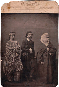 [PRINT - RHODES OTTOMAN WOMEN COSTUMES] [from 'Les costumes populaires de la Turquie en 1873, ouvrage publie sous le patronage de la Commission Imp. de l'Exposition Universelle de 1873 a Vienne']