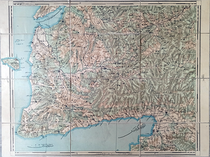 [OTTOMAN MAP of BIGA PENINSULA & TENEDOS] Biga Peninsula, Çanakkale Straight, Tenedos [Bozcaada], Edremit Bay.