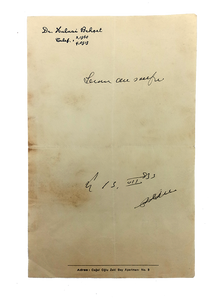 Autograph manuscript prescription signed 'Behçet'.
