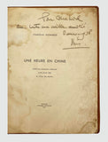 [CHINA / AUTOGRAPHED COPY] Une heure en Chine: Conference prononcee a Beyrouth le 20 janvier 1937 au 'Foyer des Jeunes'. [i.e. One hour in China: Lecture given in Beirut on January 20, 1937 at the 'Youth Center']