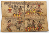 [MYANMAR / MANUSCRIPT / BUDDHISM / ASTROLOGY] [A long and richly illustrated parabaik in Pali written in Burmese round script]