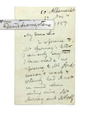 [AFRICA / EXPLORERS / MANUSCRIPT] Autograph letter signed 'David Livingstone', to an unnamed recipient, discussing references in his book and plates showing 'a lion on a giraffe' in Swedish explorer Karl Johan Andersson's book