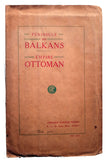 [MAP / THE IMPERIAL OTTOMAN IN 1909 / BALKANS / NORTH AFRICA] Peninsule des Balkans - Empire Ottoman. [Carte géographique].