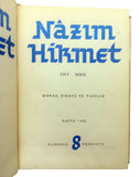 [COMPLETE WORKS OF NAZIM HIKMET] Bütün eserleri [= S'vrani stchineniia]. 8 volumes set. Prep. by Ekber Babaef. Covers: Ivan Kösef. Ills. by Abidin Dino