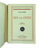 [UNCOMMON FIRST TURKISH EDITION OF FAULKNER'S MASTERPIECE] Ses ve öfke. [= The sound and the fury]. Preface by Talat Sait Halman. Translated by Rasih Güran, (1915-1970).