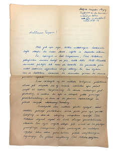 Autograph letter signed 'Takiyettin Mengüsoglu' to a Turkish pasha.