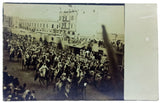 Historically significant sepia photograph showing 300 armed Arab cavalry arriving from the vicinity of Tripoli, entering the parade on 10 July [1911, or 1912]